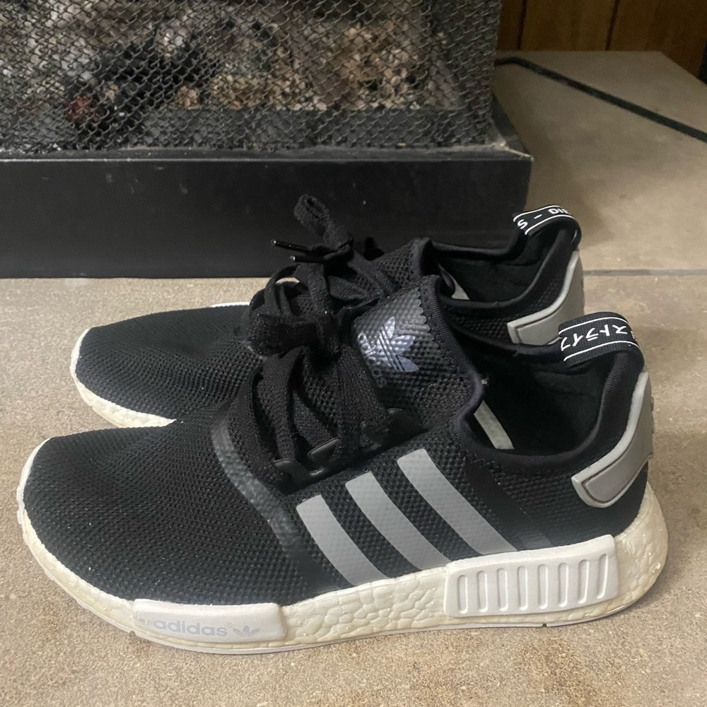 Adidas Originals NMD R1 Black Charcoal Boost s31504  Male Size 8 women 9.5 worn1